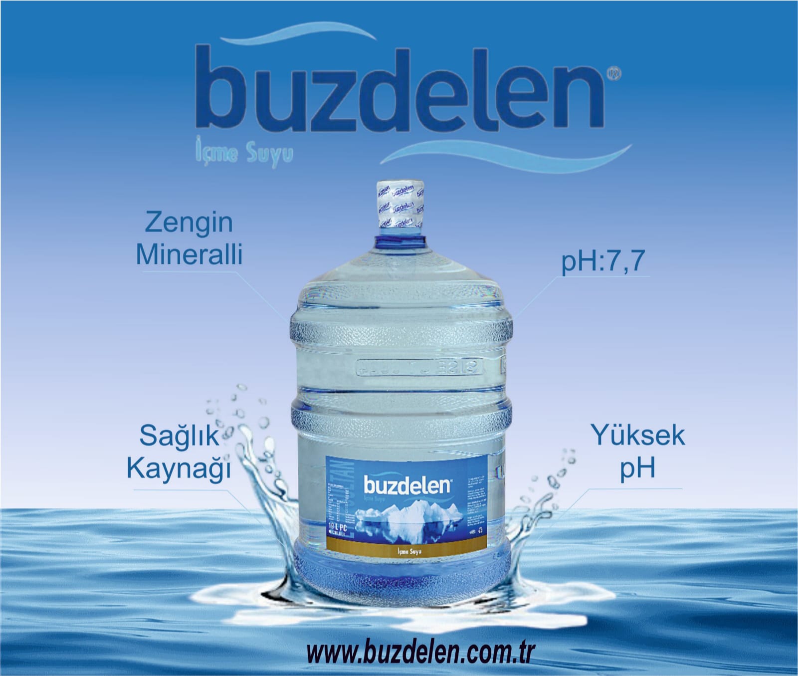 BUZDELEN SU 19 LT DAMACANA